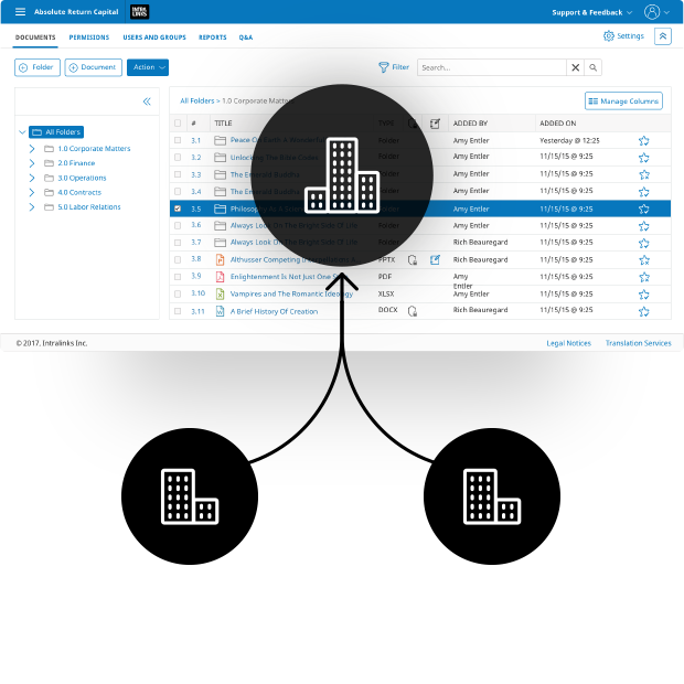 Manage all deal documents efficiently