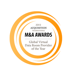 Acquisition International M&A Award 2013 en la categoría de Proveedor global de cuartos de datos virtuales del año en el Reino Unido