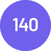 140 Languages sparkler icon